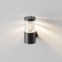 Nowoczesny Kinkiet Elewacyjny Zewnętrzny LED grafit aluminium Spir MAYTONI O439WL-L12GF3K