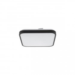 Czarny kwadratowy Plafon Sufitowy Do Łazienki IP44 Nowodvorski Lighting AGNES SQUARE LED PRO black S 3000K 10983