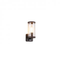 Nowoczesny Rdzawy Kinkiet Ogrodowy Tuba Czuinik Ruchu BONITO R21599124 RL