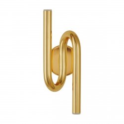 Lampa ścienna kinkiet LED metalowy złoty nowoczesny designerski geometryczny dekoracyjny MYK DB4062 GOLD Step Into Design