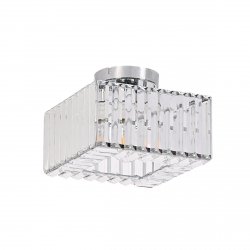 Kryształowy plafon glamour w kolorze chromowanym VETRO LP-2910/1C CH square Light Prestige