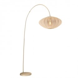 Lampa Stojąca Nowoczesna Beżowy Klosz Materiałowy CORINA 03747/60/38 LUCIDE