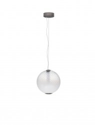Nowoczesna lampa wisząca LED szklana kula designerska uniwersalna możliwość ściemniania CORVELA LE45173 Luces Exclusivas