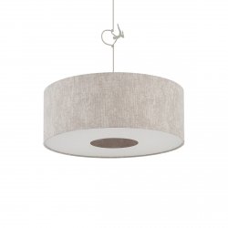 Abażurowa lampa wisząca CEDRO 11665 Nowodvorski lighting beżowa salonowa pokojowa