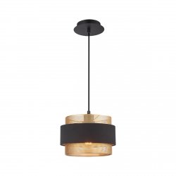 Nowoczesna Lampa Wisząca Z Dekoracyjnym Abażurem BANS PND-27467-1-BK-GD ITALUX