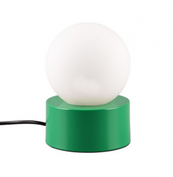 Dekoracyjna Lampka Stołowa W Kolorze Zielonym Biały Szklany Klosz COUNTESS R59051015 RL