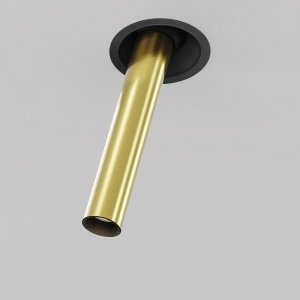 Lampa wpuszczana sufitowa spot LED minimalistyczna klasyczna aluminium mosiądz regulowana tuba Focus T MAYTONI C140RS-L300-7W3K-BBS