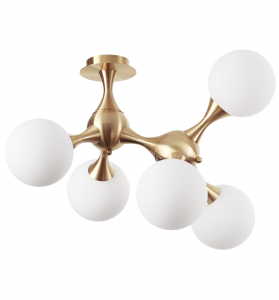 LAMPA SUFITOWA PLAFON IDEAL LUX NODI PL5 241050 DESIGNERSKI MOSIĄDZ