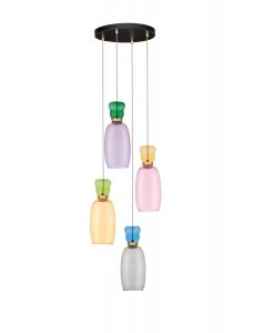 Lampa Wisząca z Kolorowego Szkła Luces Exclusivas PERENE LE44468