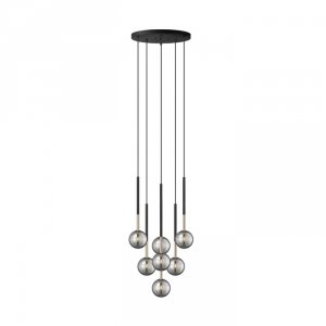 P0574-07F-SDFZ ARCTURUS LAMPA WISZĄCA CZARNO-ZŁOTA/BLACK-GOLD