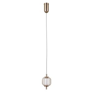 Złota lampa wisząca nowoczesna Pedro Italux PND-34405-1-HBR