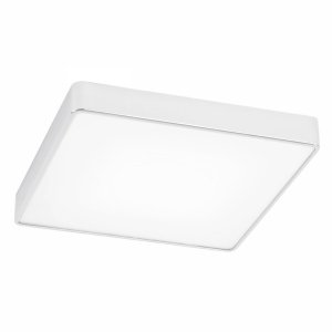 Uniwersalny metalowy plafon biały mały mleczna szyba lampa natynkowa wbudowany moduł ONTARIO LED 3572 Argon