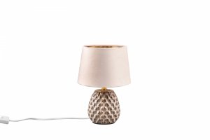 Nowoczesna Dekoracyjna Lampka Stołowa Z Abażurem W Kolorze Beżowym ARIANA R51531044 RL