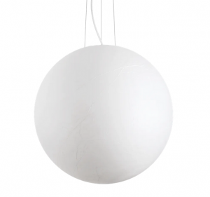 Biała Okrągła Lampa Wisząca CARTA SP1 D60 IDEAL LUX 