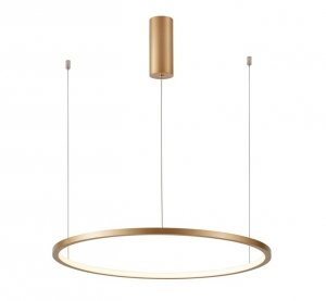 Nowoczesna Lampa Wisząca LED Złoty Okrąg VINOLA PND-56135B-100RPP-GD-3KS4K-TRDIMM ITALUX