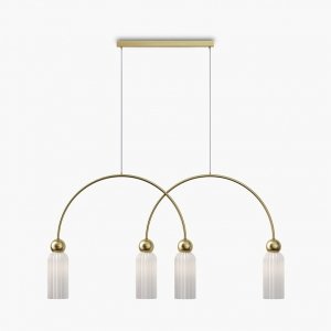 Szklana nowoczesna lampa wisząca Antic Maytoni MOD302PL-04W