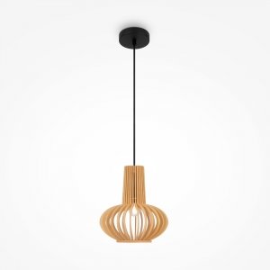 Lampa wisząca designerska rustykalna brązowa nad stół do jadalni do salonu ozdobna regulacja wysokości Roots MAYTONI MOD193PL-01W