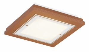 Lampa sufitowa plafon kwadratowy 42cm drewniany klasyczny nowoczesny minimalistyczny kolor terakota TABOR 1867 Argon