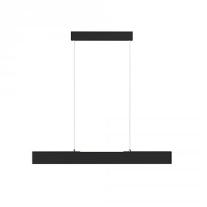 Minimalistyczna nowoczesna lampa wisząca LED listwa metalowa czarna regulacja wysokości Step MAYTONI P010PL-L23B4K