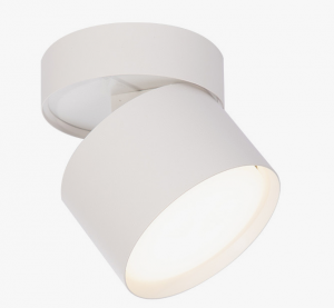 Lampa sufitowa natynkowa tuba regulowana spot sufitowy aluminium biały KENDAL LP-6331/1SM WH movable Light Prestige
