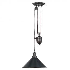Industralna lampa wisząca z przeciwagą w kolorze starego brązu Provence PV-P-OB Elstead Lighting