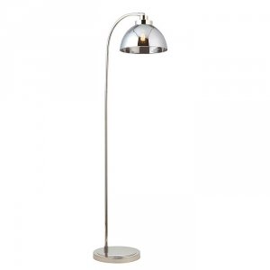 Lampa Stojąca Metalowa Srebrna Szklany Klosz CASPA 100045 ENDON