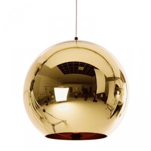 LAMPA WISZĄCA ZŁOTA KULA 40cm LUSTRZANA MIRROR GLOW L GLAMOUR ST-9021-L gold
