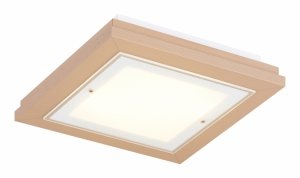 Lampa sufitowa plafon kwadratowy 32cm drewniany klasyczny nowoczesny minimalistyczny beżowy TABOR 7267 Argon
