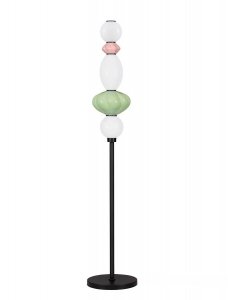  Lampa podłogowa LED szklany klosz różne kształty wielokolorowa designerska art deco możliwość ściemniania CASURNO LE45225 Luces Exclusivas