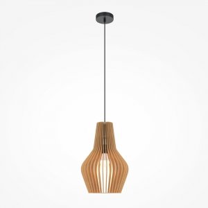 Lampa wisząca designerska rustykalna brązowa nad stół do jadalni do salonu ozdobna regulacja wysokości Roots MAYTONI MOD191PL-01W1