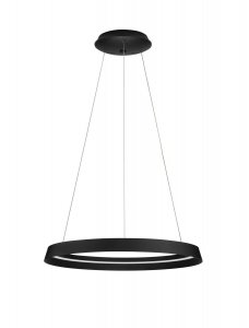 Nowoczesna lampa wisząca LED okrąg w kolorze czarnym BATALLAS LE44783 Luces Exclusivas