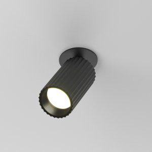  Lampa sufitowa lampa wbudowana tuba regulowana aluminium czarna Calipso MAYTONI C110CL-01-GU10-B