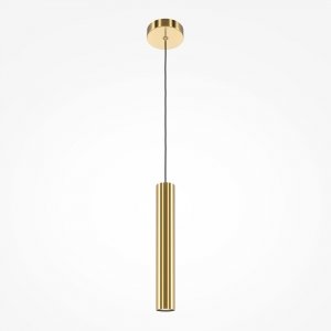  Lampa wisząca minimalistyczna aluminium mosiądz nad stół do jadalni do salonu regulacja wysokości Pro Focus MAYTONI MOD161PL-01BS1