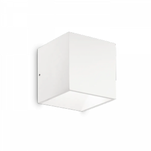 Minimalistyczny Biały Kinkiet Ogrodowy Kwadratowy RUBIK 149745 IDEAL LUX