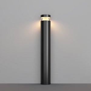Nowoczesny słupek ogrodowy LED zewnętrzna lampa grafitowa tuba Olten MAYTONI O591FL-L12GF3K1