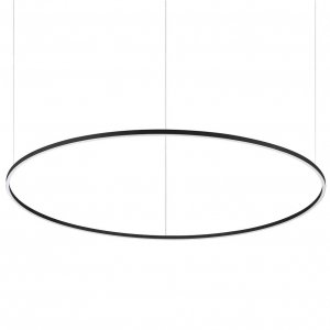 NOWOCZESNA LAMPA WISZĄCA RING LED CZARNY OKRĄG IDEAL LUX 304472 ORACLE SLIM D150 ROUND 4000K