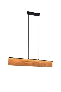 Lampa wisząca LED prostokątna drewniana klasyczna nowoczesna KALEA 355510130 Trio 