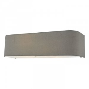 Nowoczesny Kinkiet Ścienny Abażurowy Szary RONDA RON0939 DAR LIGHTING