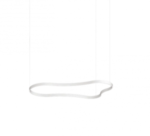 Designerska biała lampa wisząca WAVES-3 SP Ideal Lux 345291