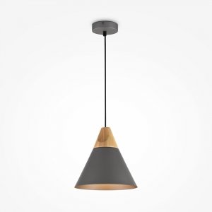 NOWOCZESNA LAMPA SUFITOWA WISZĄCA SZARA TRÓJKĄT METALOWA BICONES MAYTONI P359-PL-220-C