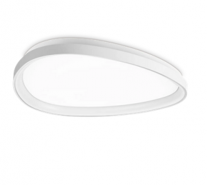 Lampa sufitowa LED okrągła biała minimalistyczna klasyczna Gemini pl d061 on-off 2700k 341460 IDEAL LUX 