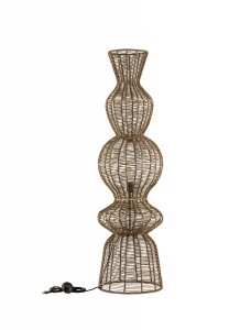Nowoczesna lampa podłogowa stojąca sznurkowa rustykalna boho industrialna ściemnialna Luces Exclusivas