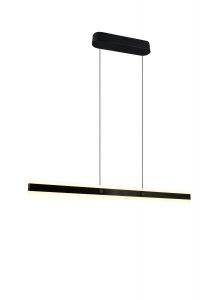 Nowoczesna uniwersalna lampa wisząca LED minimalistyczna czarna metalowa listwa podłużna ściemnialna ARCOLA 331210132 Trio