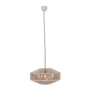 Bawełniana Beżowa Lampa Wisząca SVEA TRIO 364700144