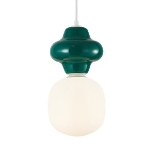 Zielona ceramiczna lampa wisząca LATERA Italux PND-94331-1L-GRN 