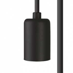 Czarne zawieszenie z oprawką E27 o długości 7M systemu CAMELEON CABLE E27 7M BLACK 8663 Nowodvorski Lighting 