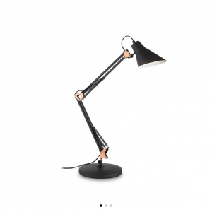 Lampka Biurkowa Metalowa Vintage SALLY TL1 061160 IDEAL LUX