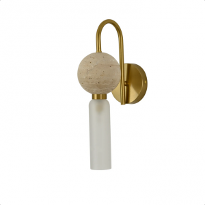 Nowoczesny złoty kinkiet BILO I WL0111 Yaskr styl Art Deco 