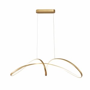 Złota Designerska Lampa Wisząca Nowoczesna LED FERMI 20026P-GD ZUMA LINE