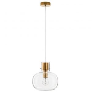 Nowoczesna Szklana Lampa Wisząca PADRE ZŁOTA LE42633 LUCES EXCLUSIVAS